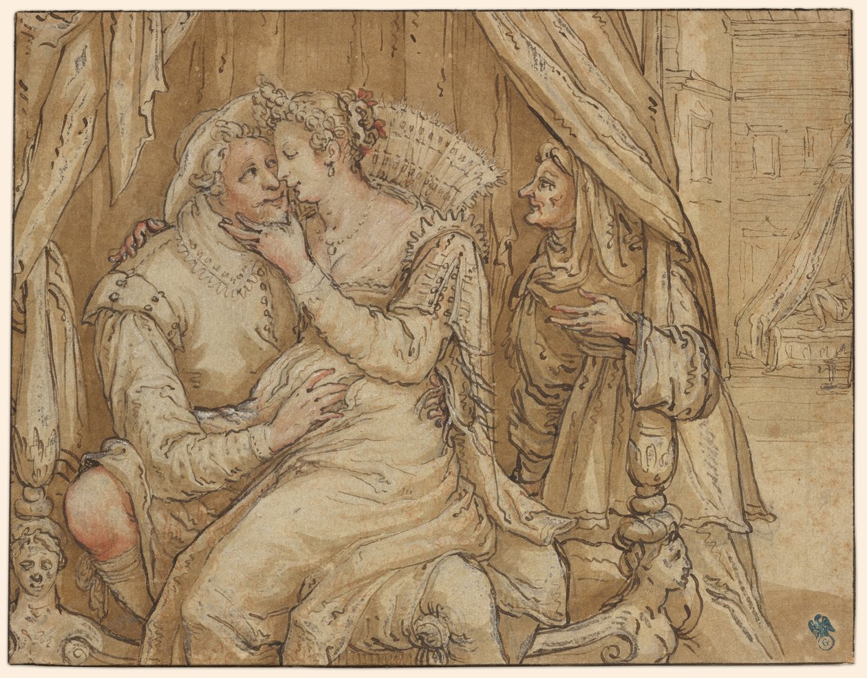 Amorous Couple by Jacob Matham