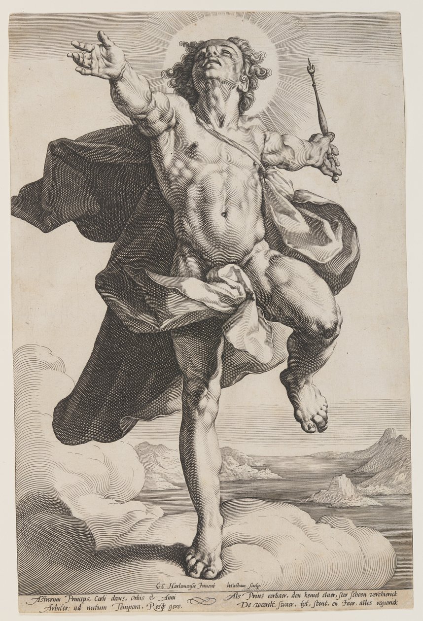 Apollo in the Clouds by Jacob Matham: Buy fine art prints