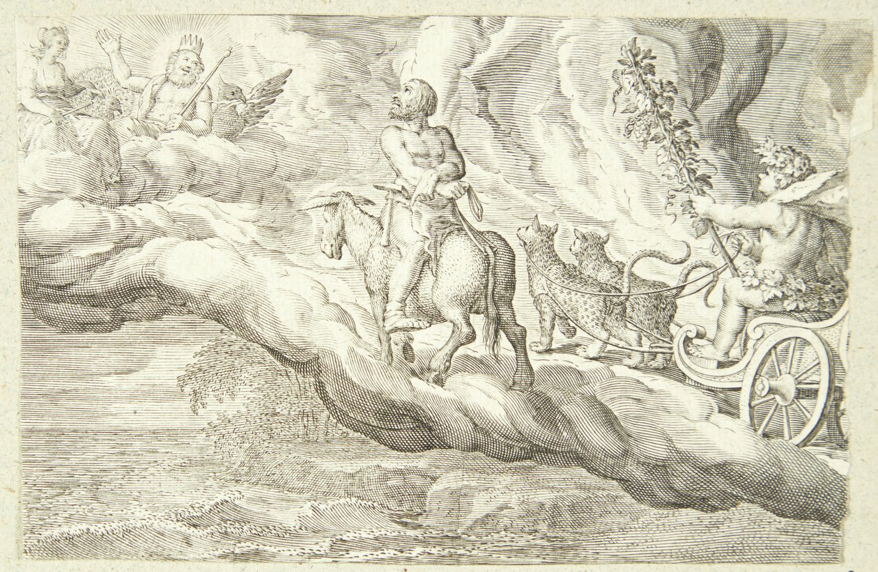 Bacchus and Vulcan Returning to Olympus by Jacob Matham