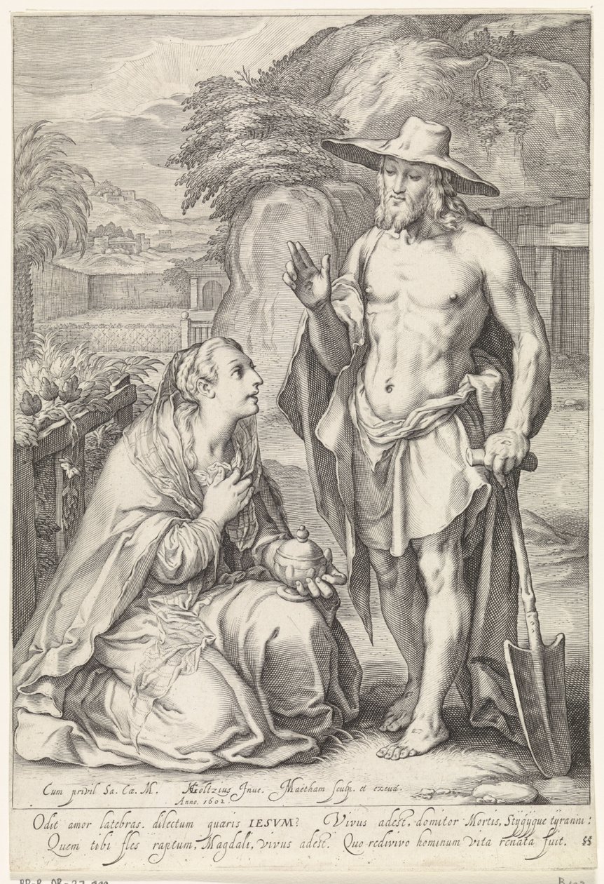 Christ Appears to Mary Magdalene (Noli me tangere) by Jacob Matham