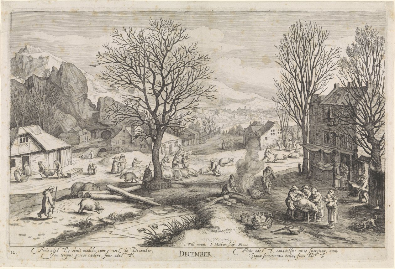 December by Jacob Matham: Highest-quality art reproduction