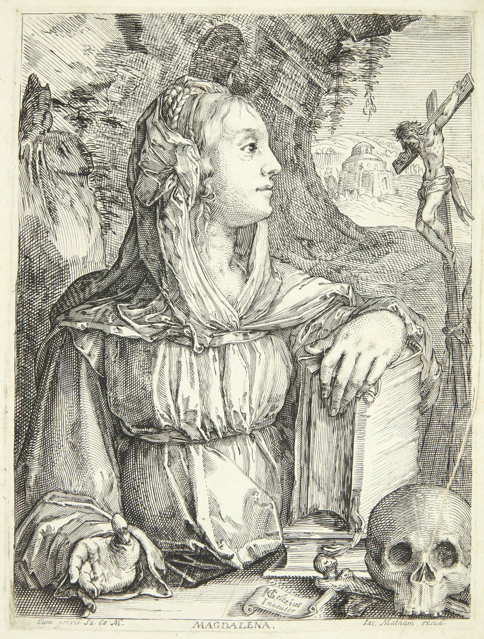 The Penitent Mary Magdalene by Jacob Matham