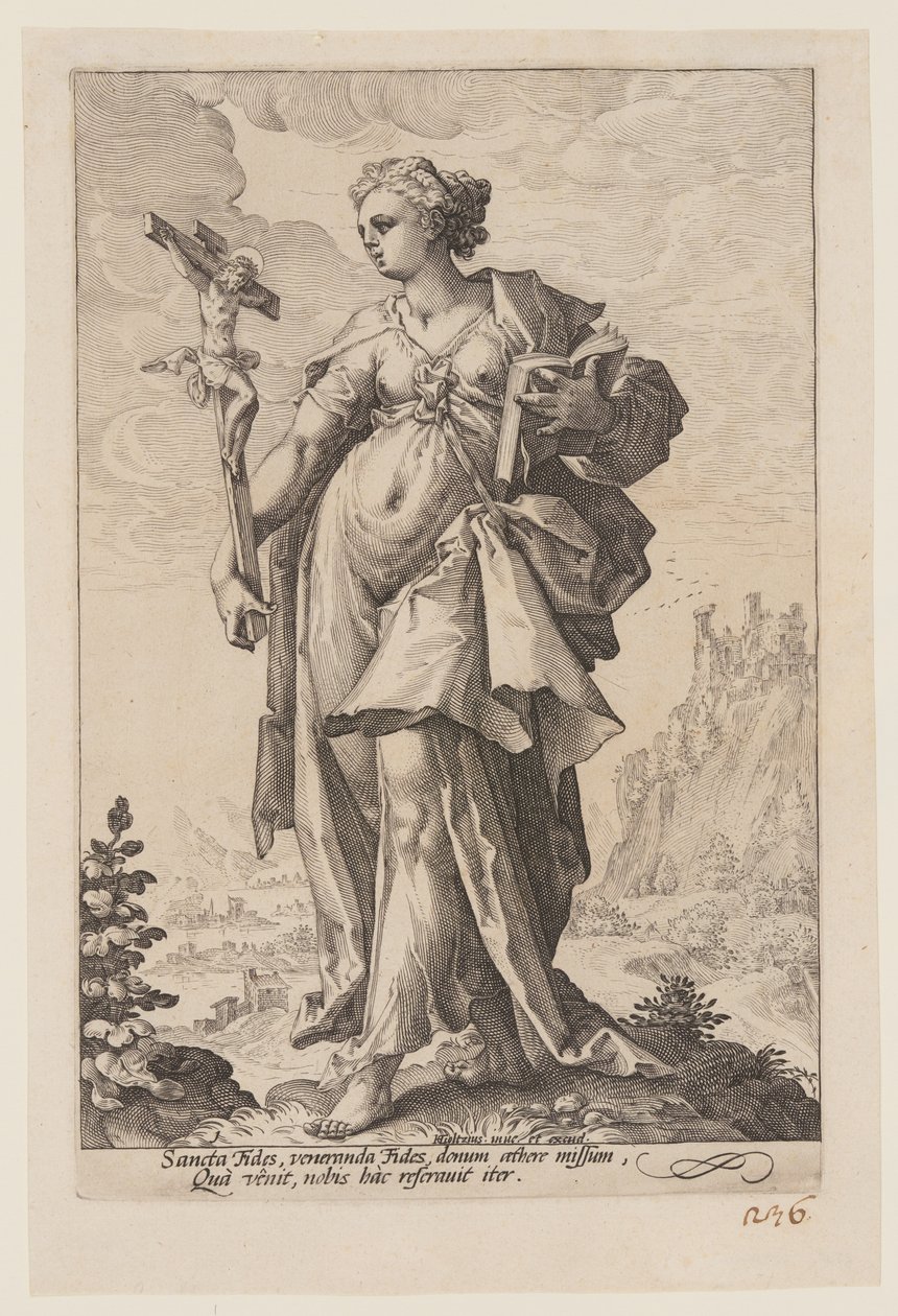 Faith, from The Virtues by Jacob Matham: Buy fine art prints