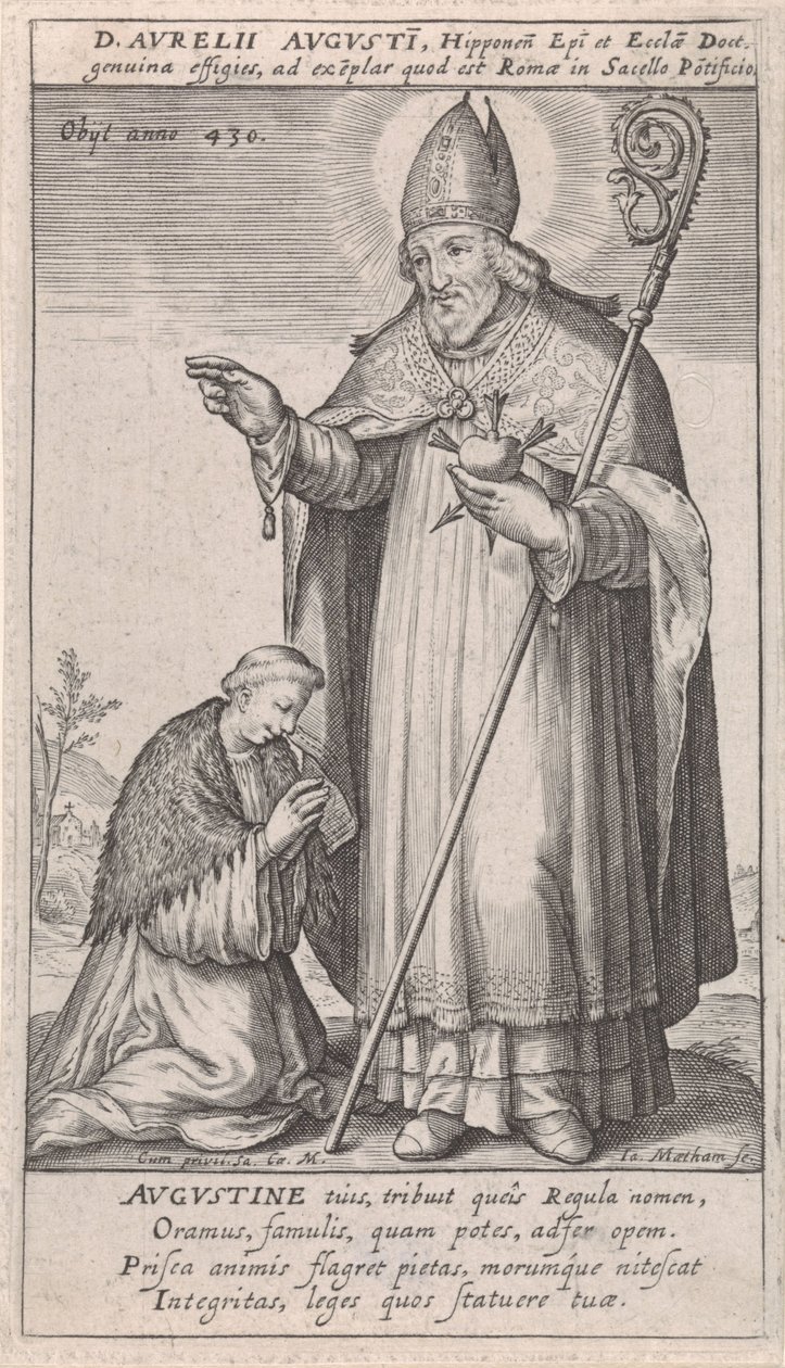 Saint Augustine by Jacob Matham