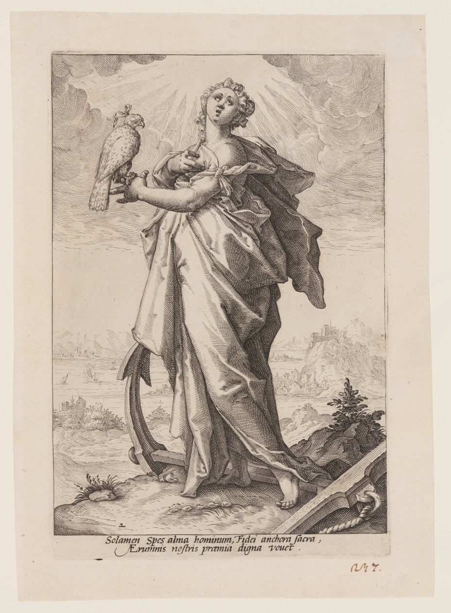 Hope, from The Virtues by Jacob Matham