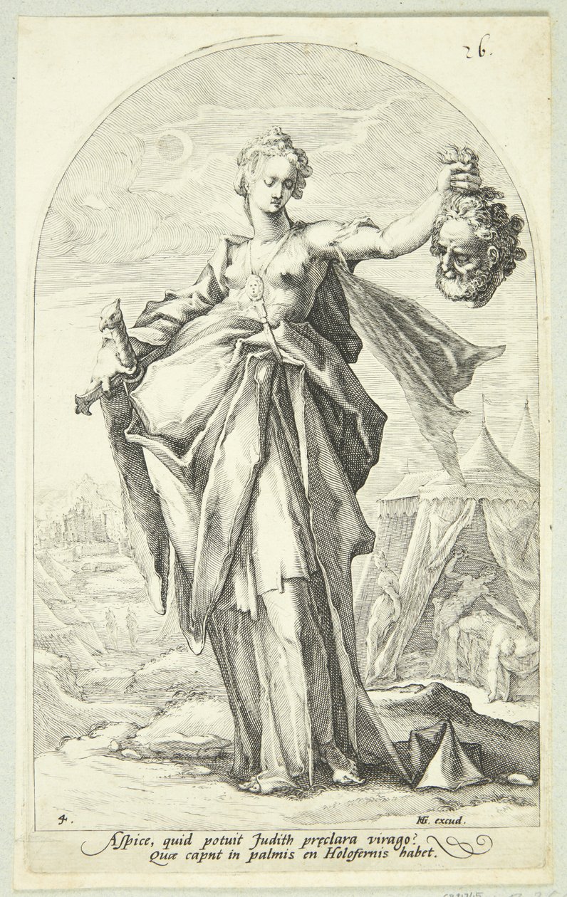 Judith by Jacob Matham: Premium art reproduction
