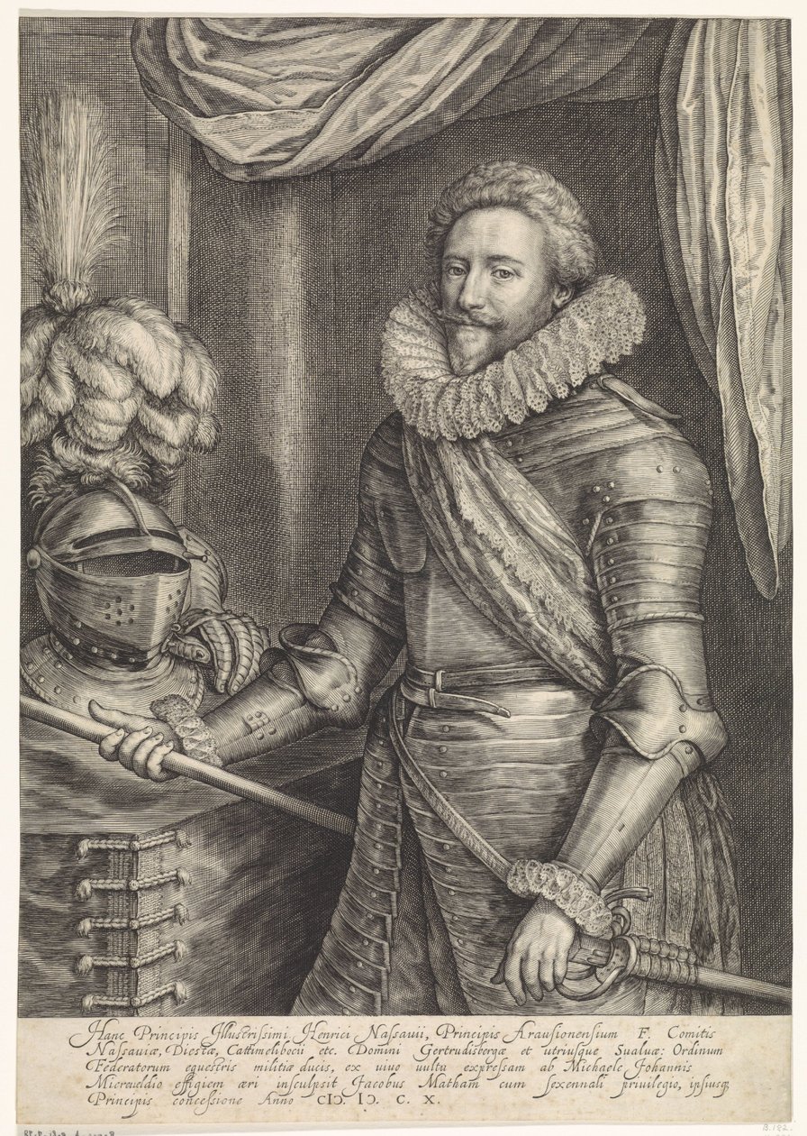 Portrait of Frederick Henry, Prince of Orange-Nassau by Jacob Matham