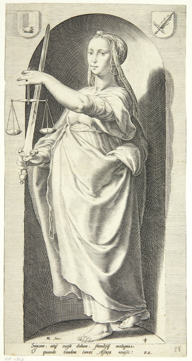 Justice by Jacob Matham