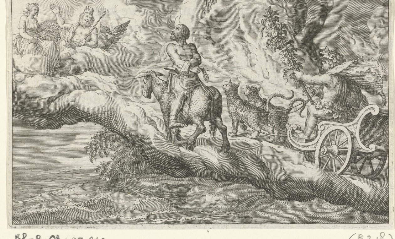 Return of Vulcan with Bacchus by Jacob Matham
