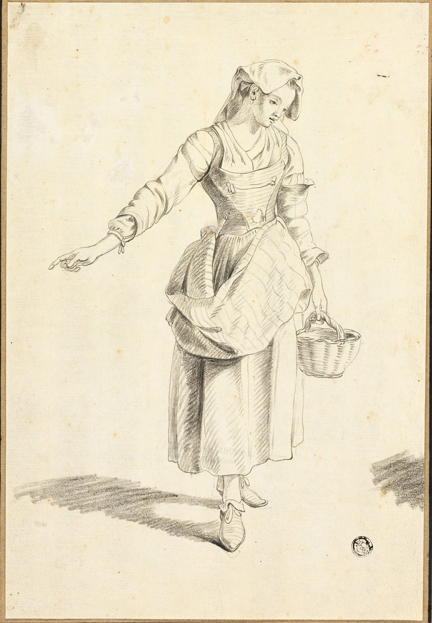 Italian Peasant Girl by Jacob Philipp Hackert
