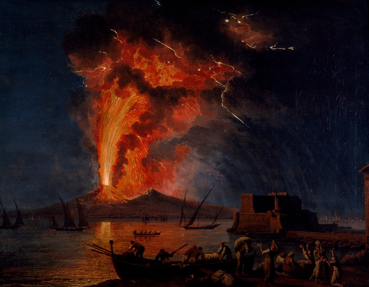 Eruption of Vesuvius by Jacob Philippe Hackert