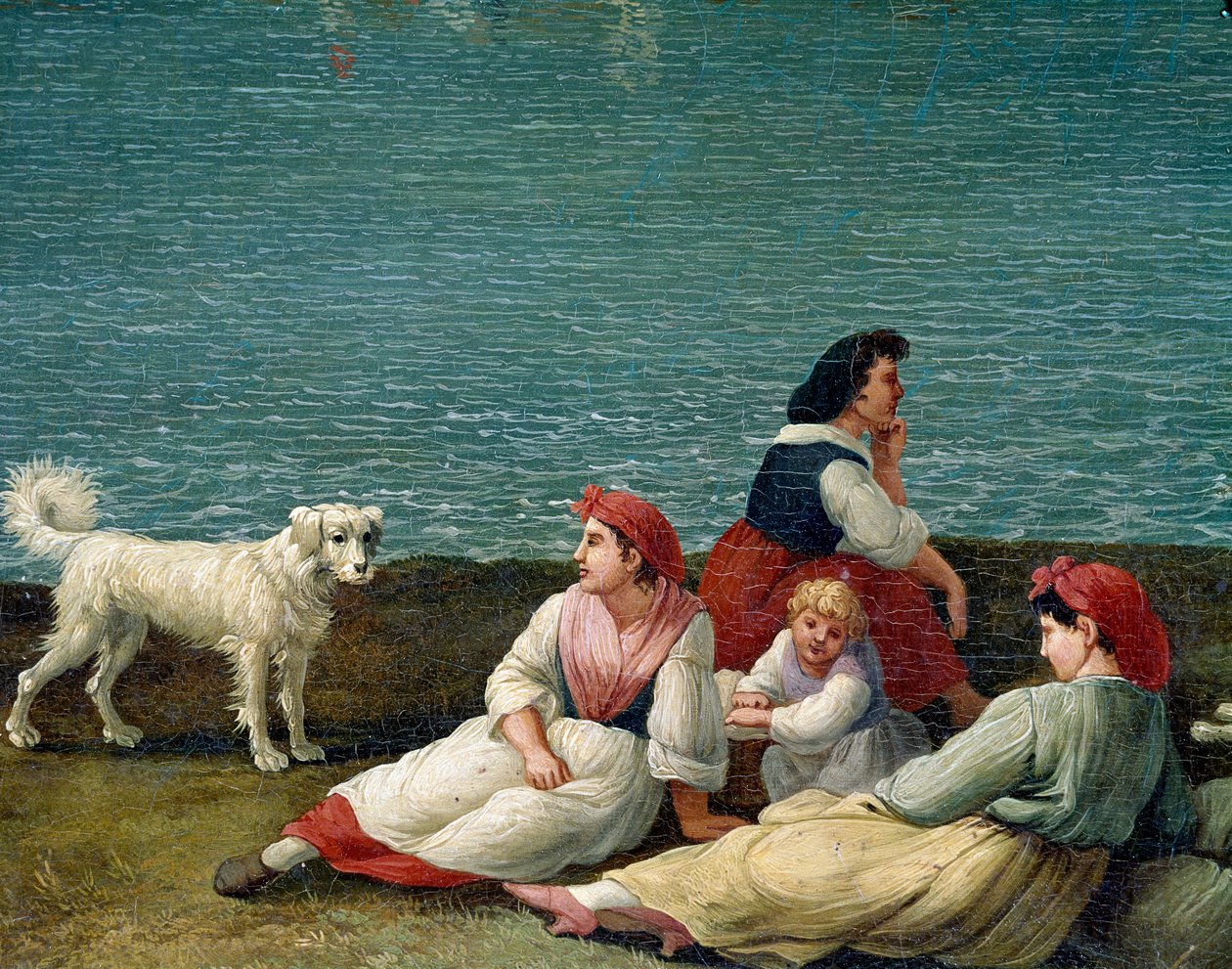Peasants of Barletta, Italy (detail) by Jacob Philippe Hackert