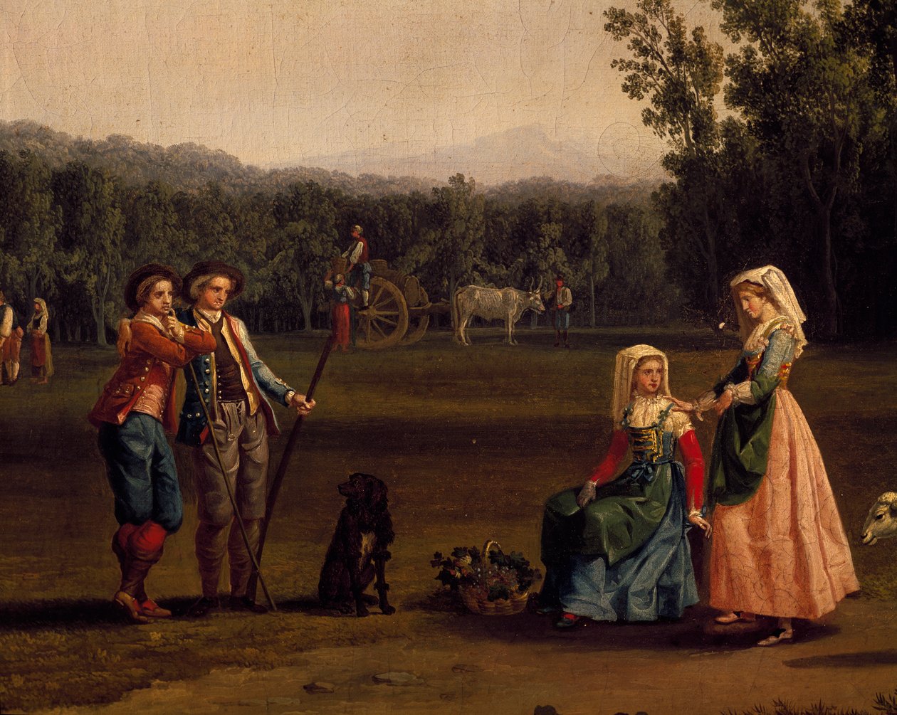 Trip to Caserta royal estates by Jacob Philippe Hackert