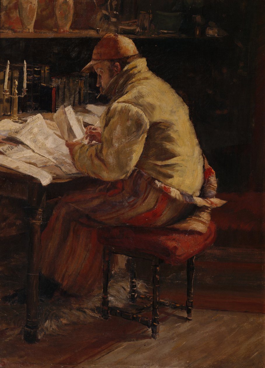 Author Alexander Kielland by Jacob Sømme