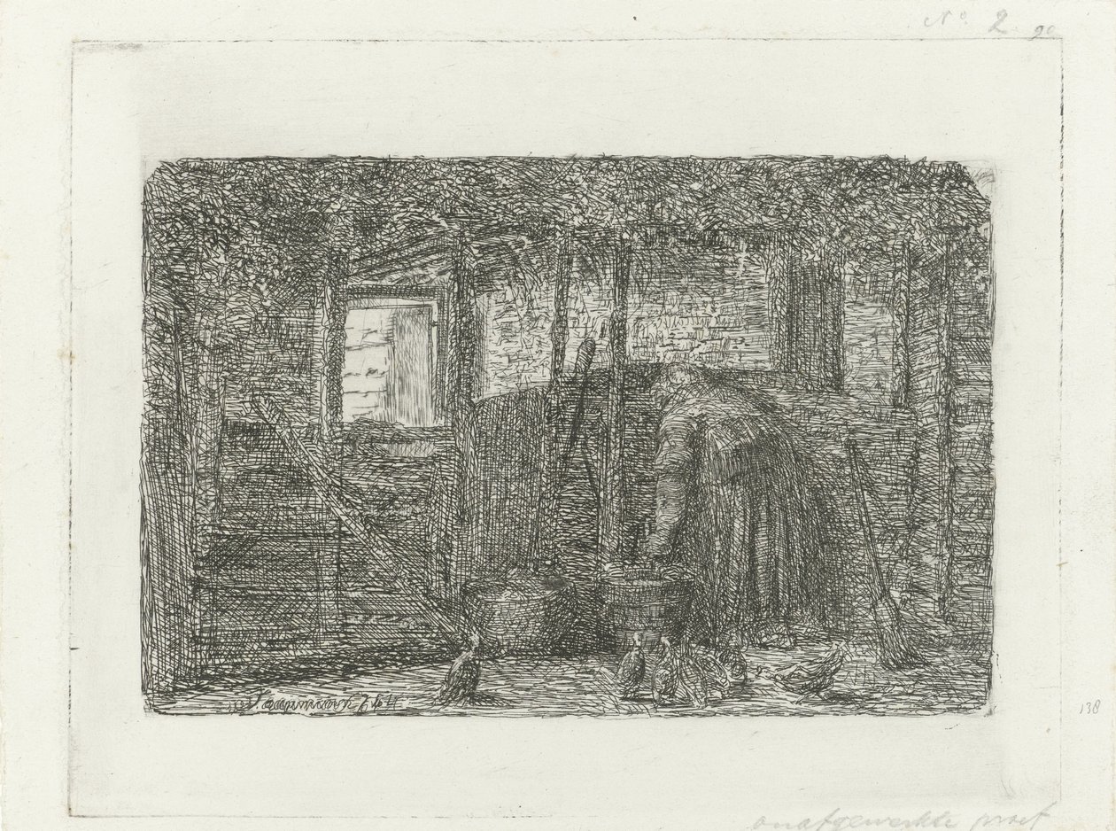 Woman in a Stable by Jacob Taanman
