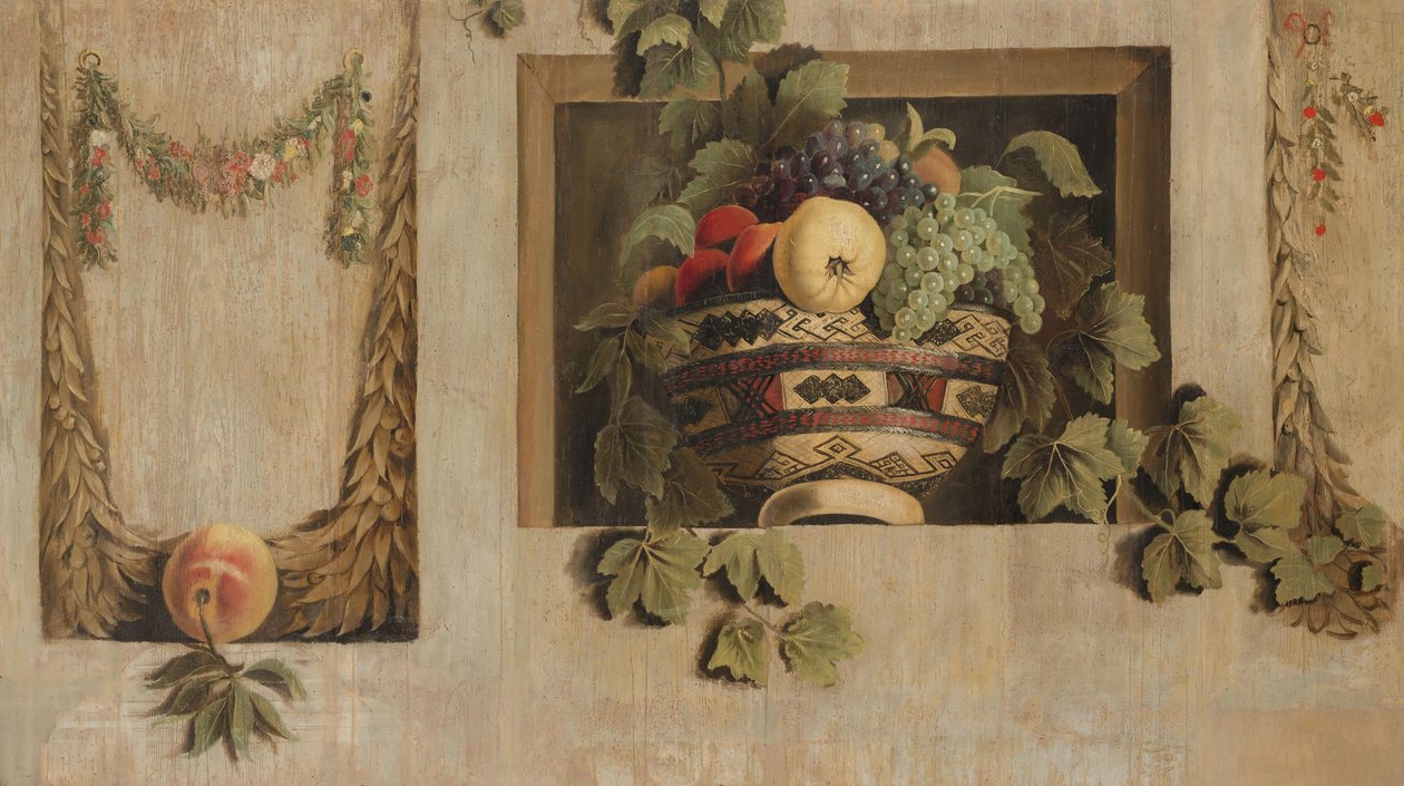Still Life with Fruit and Flower Garlands by Jacob Van Campen