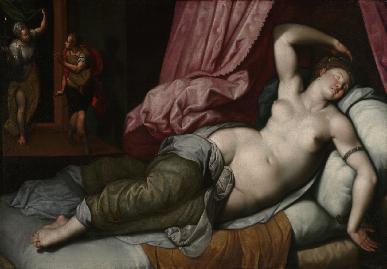 Paris Being Admitted to the Bedchamber of Helen by Jacob de Backer