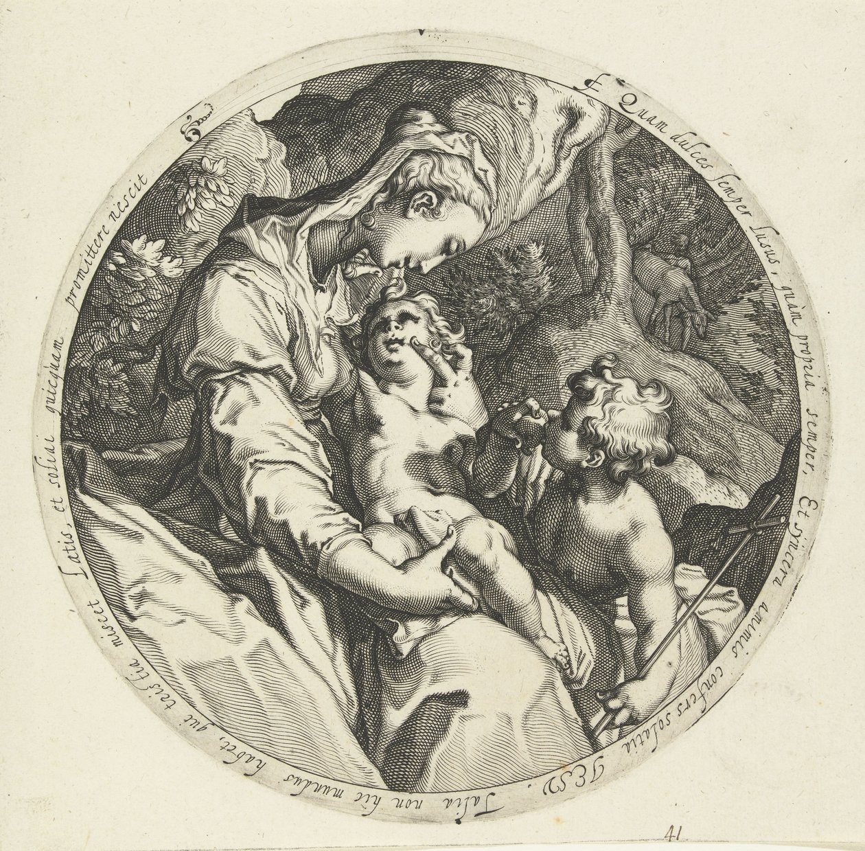 Mary with Christ Child and John the Baptist by Jacob de Gheyn (II) (workshop of)