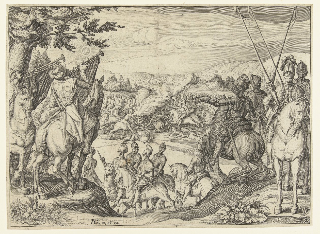 Cavalry Battle by Jacob de Gheyn (II) (workshop of)