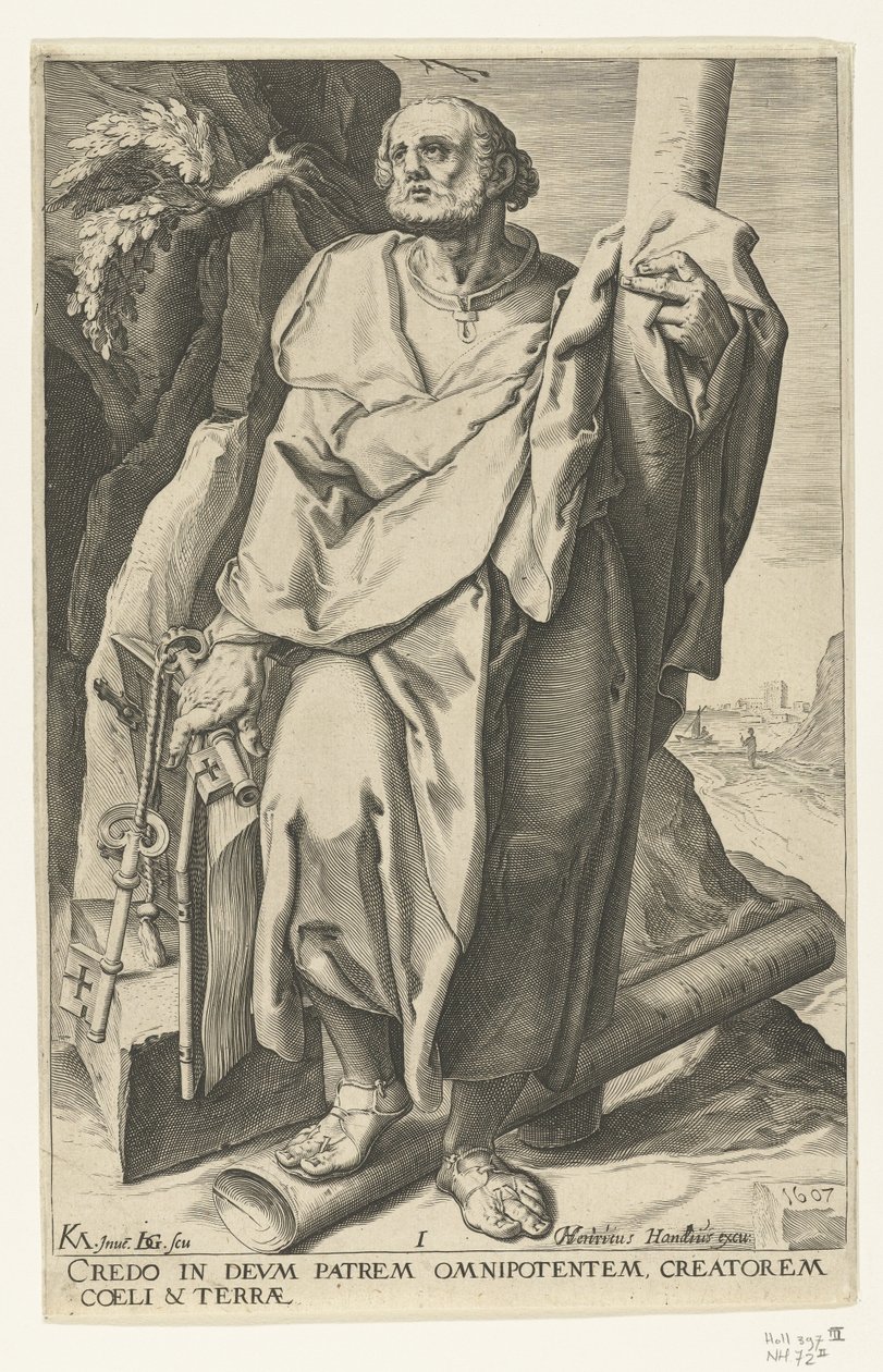 Apostle Peter (Christ, the Twelve Apostles, and Paul) by Jacob de Gheyn (II)