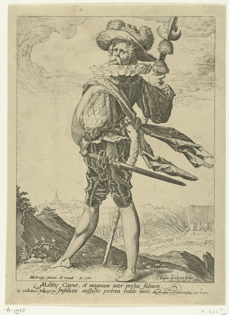 Colonel (Officers and Soldiers series) by Jacob de Gheyn (II)