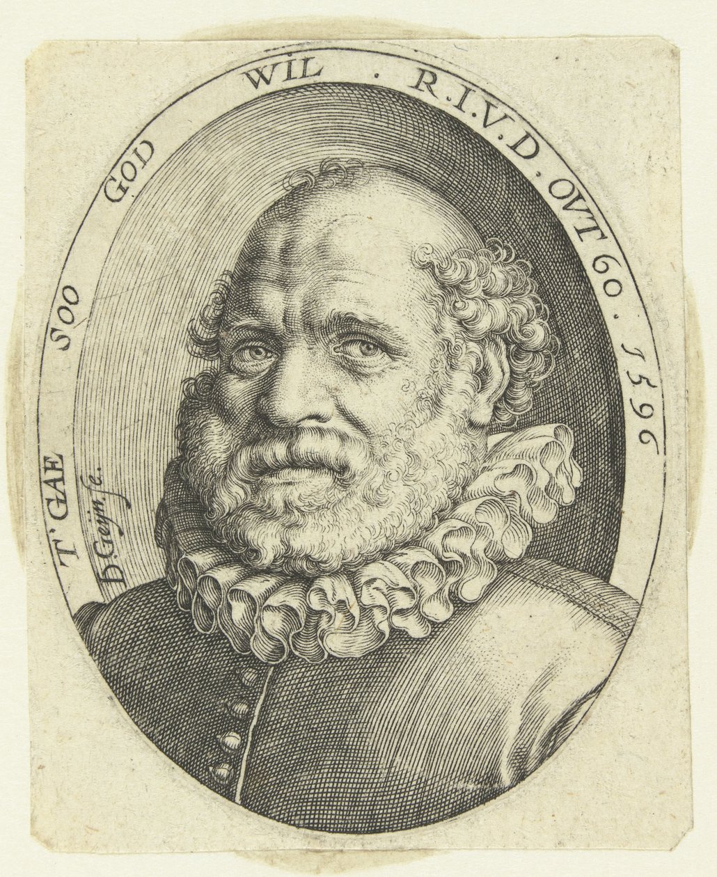 Portrait of Rutgaert Jansz. at Age 60 by Jacob de Gheyn (II)