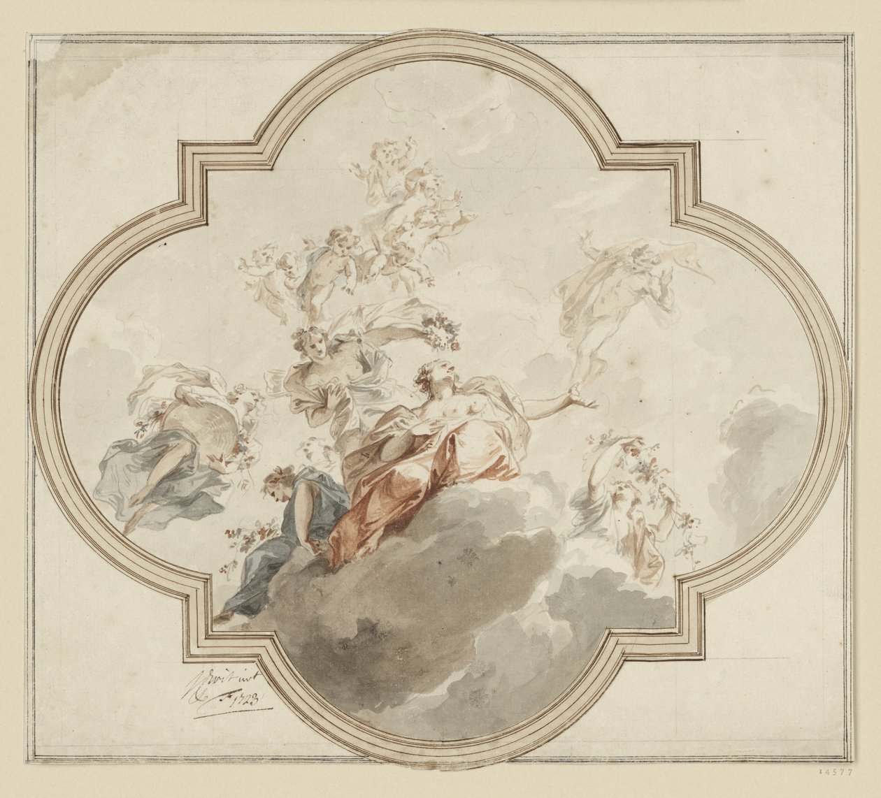 Ceiling Design: Zephyr and Flora by Jacob de Wit