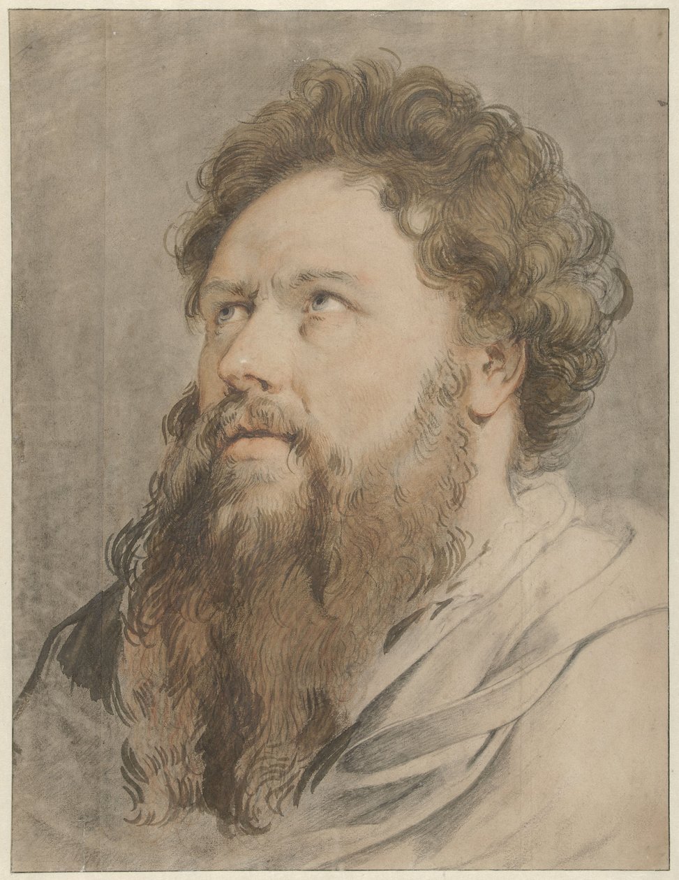Head of a Bearded Man, Eyes Looking Upwards by Jacob de Wit