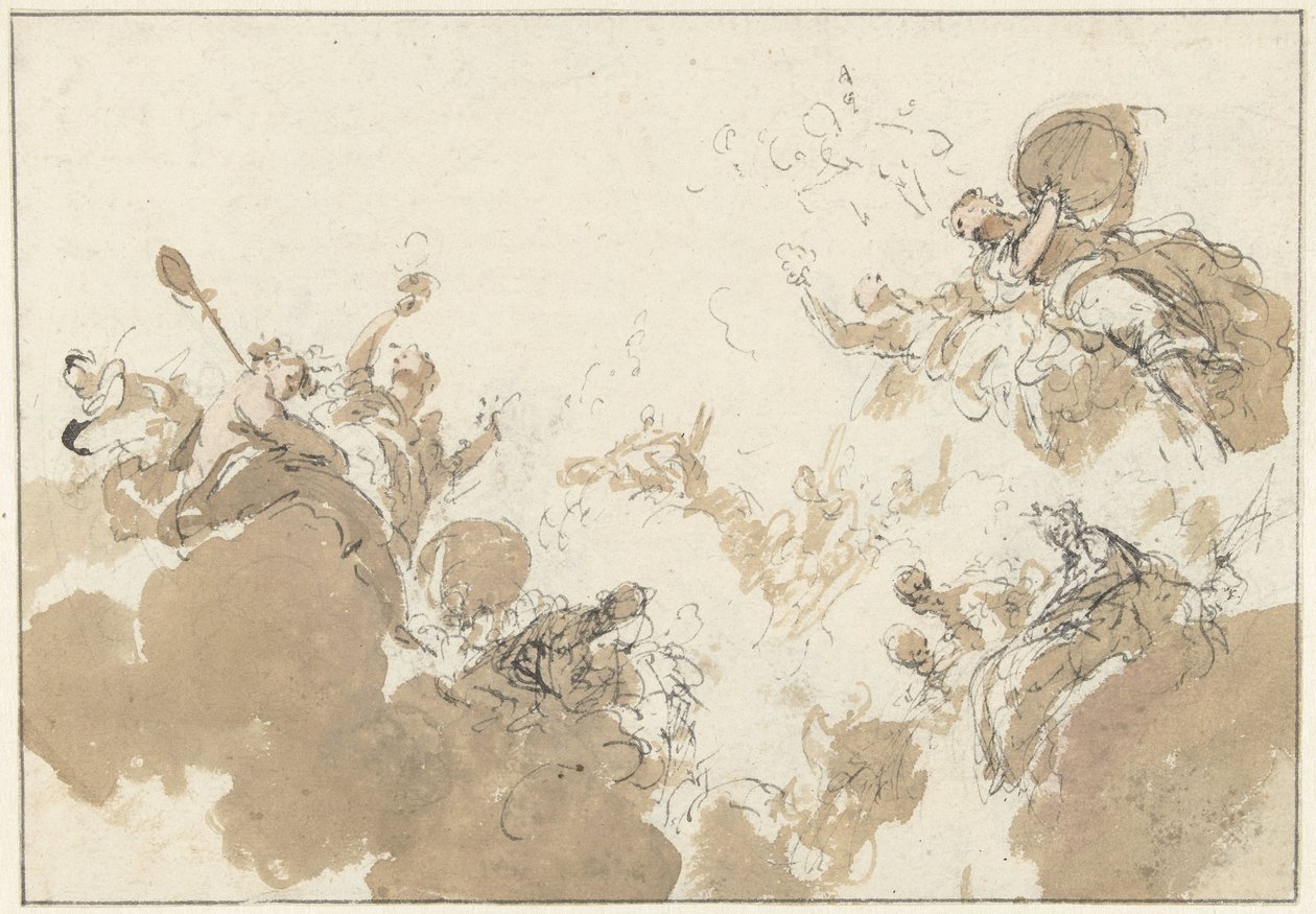 Design for Ceiling Painting by Jacob de Wit