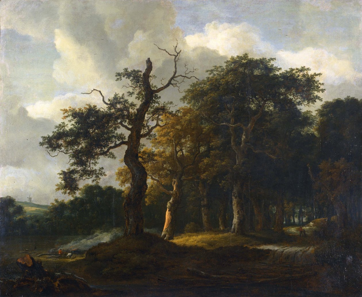 A Road Through an Oak Wood by Jacob van Ruisdael