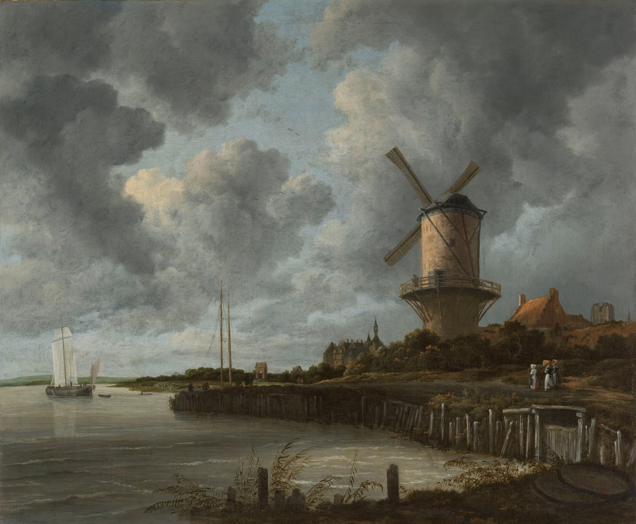 The Windmill at Wijk bij Duurstede by Jacob van Ruisdael
