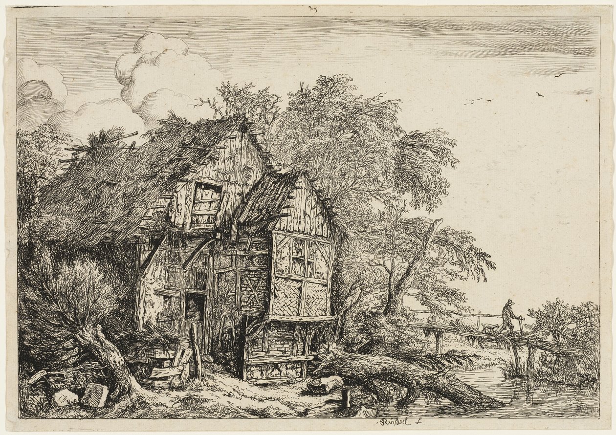 The Little Bridge by Jacob van Ruisdael