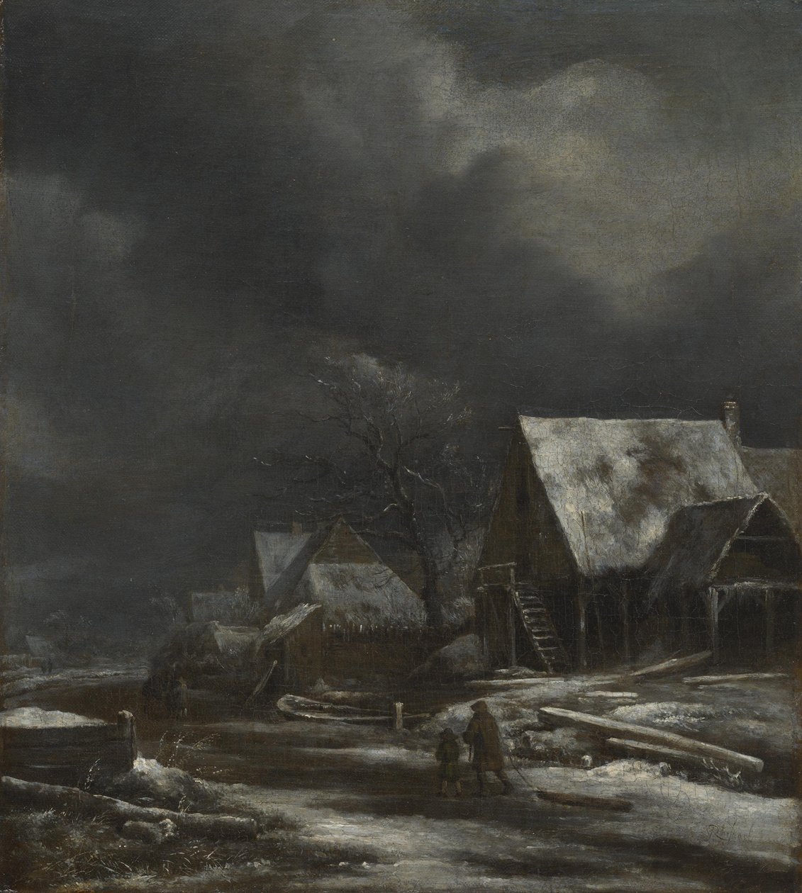 Winter Village by Jacob van Ruisdael