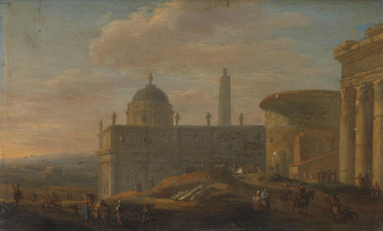 Italian City View by Jacob van der Ulft