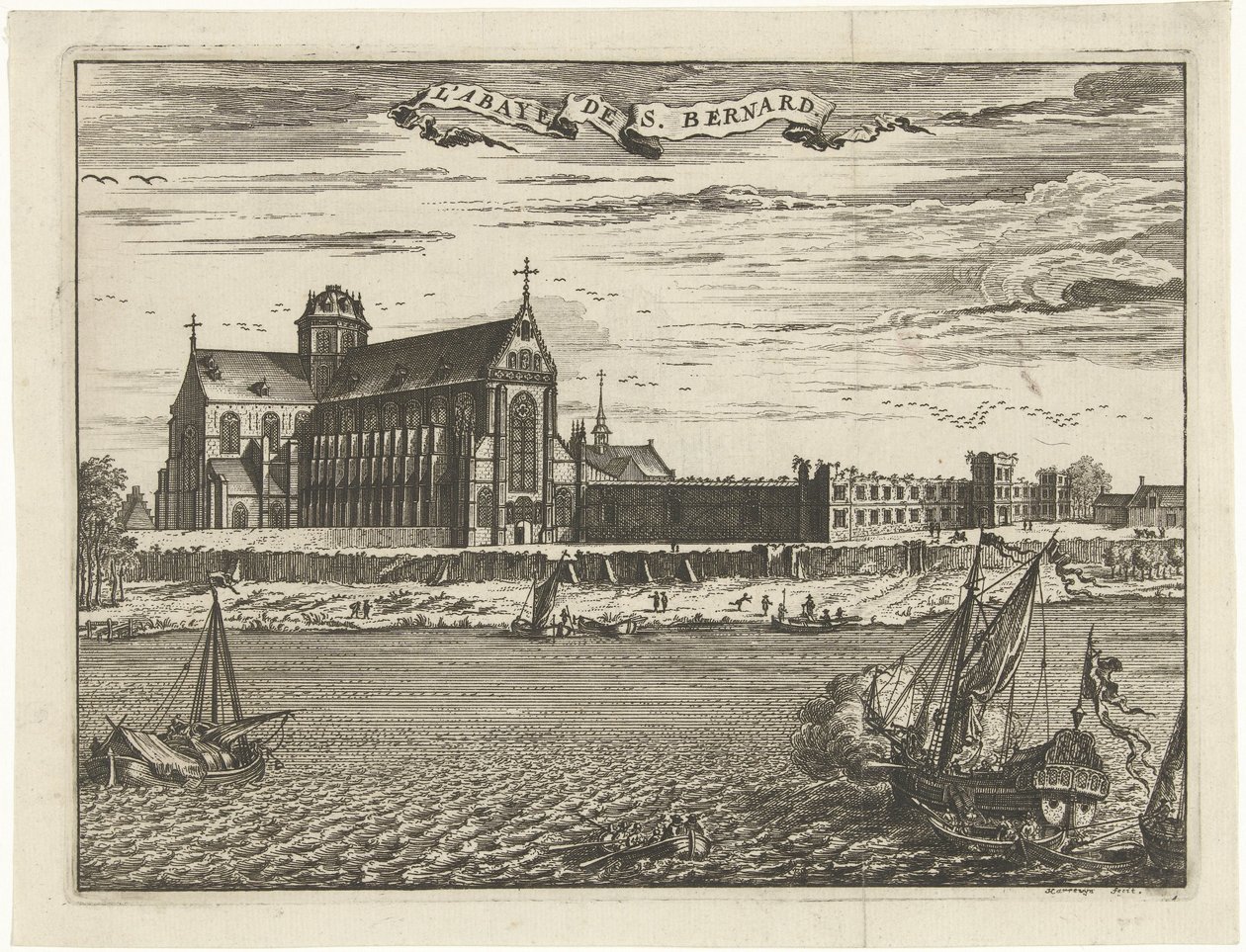 Saint Bernard Abbey by Jacobus Harrewijn