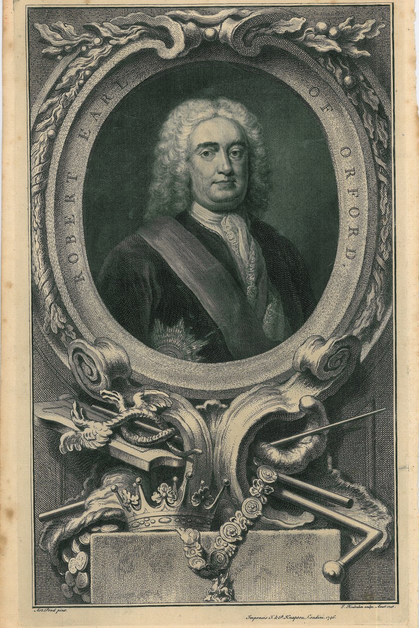 Robert, Earl of Orford, 1746 by Jacobus Houbracken