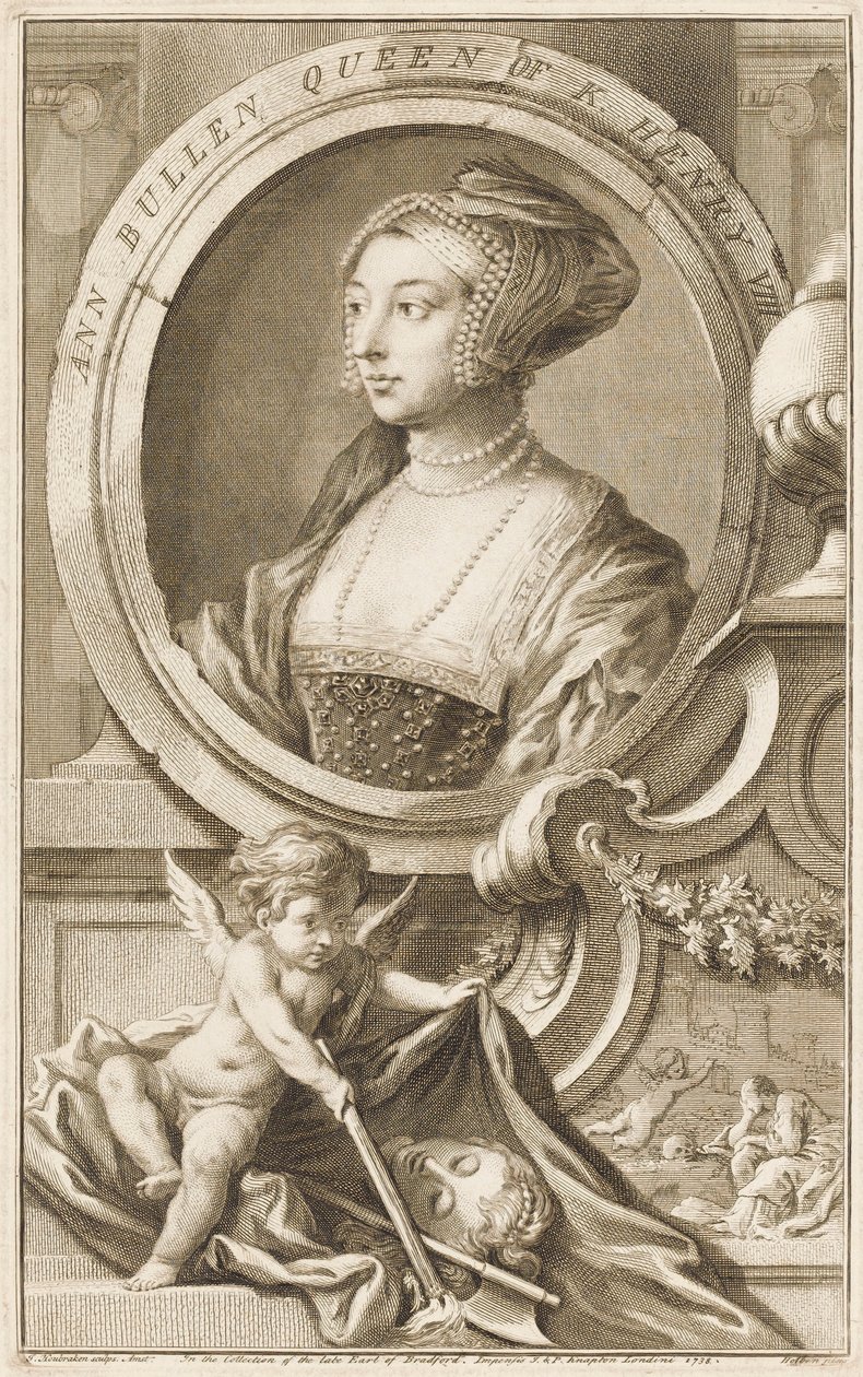Anne Boleyn by Jacobus Houbraken