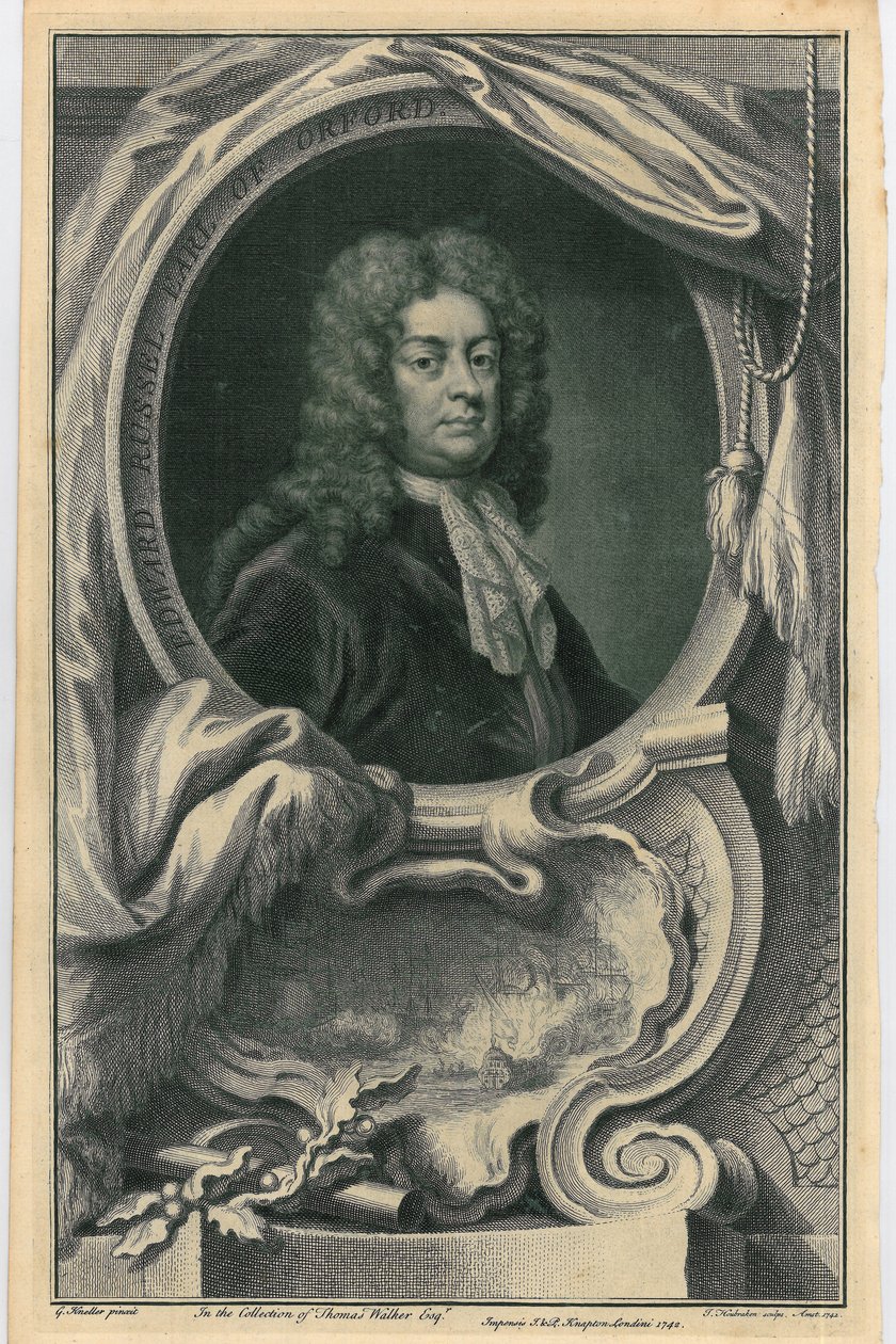 Edward Russell, Earl of Orford by Jacobus Houbraken