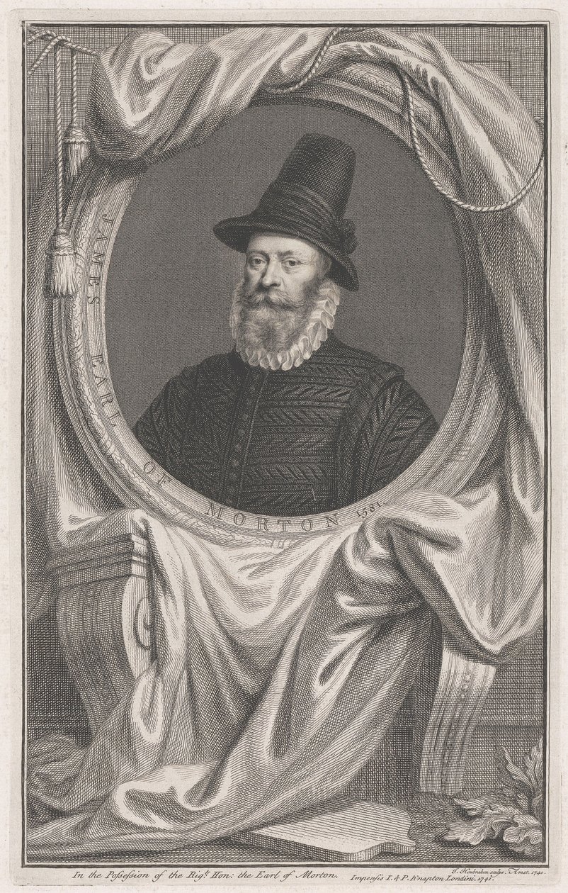James Douglas, Fourth Earl of Morton, 1581 by Jacobus Houbraken