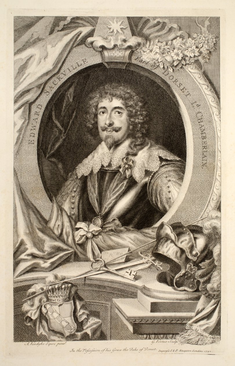 Portrait of Edward Sackville, illustration from 