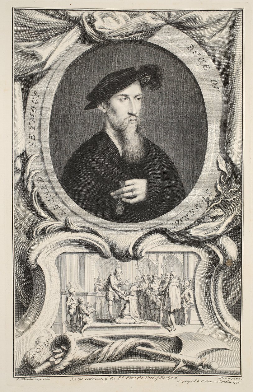 Portrait of Edward Seymour, Duke of Somerset, illustration from 
