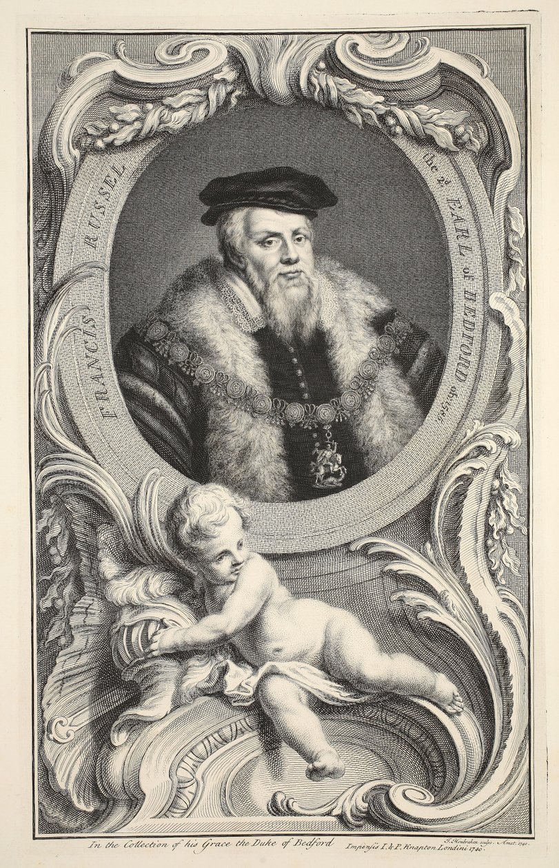 Portrait of Francis Russell, illustration from 
