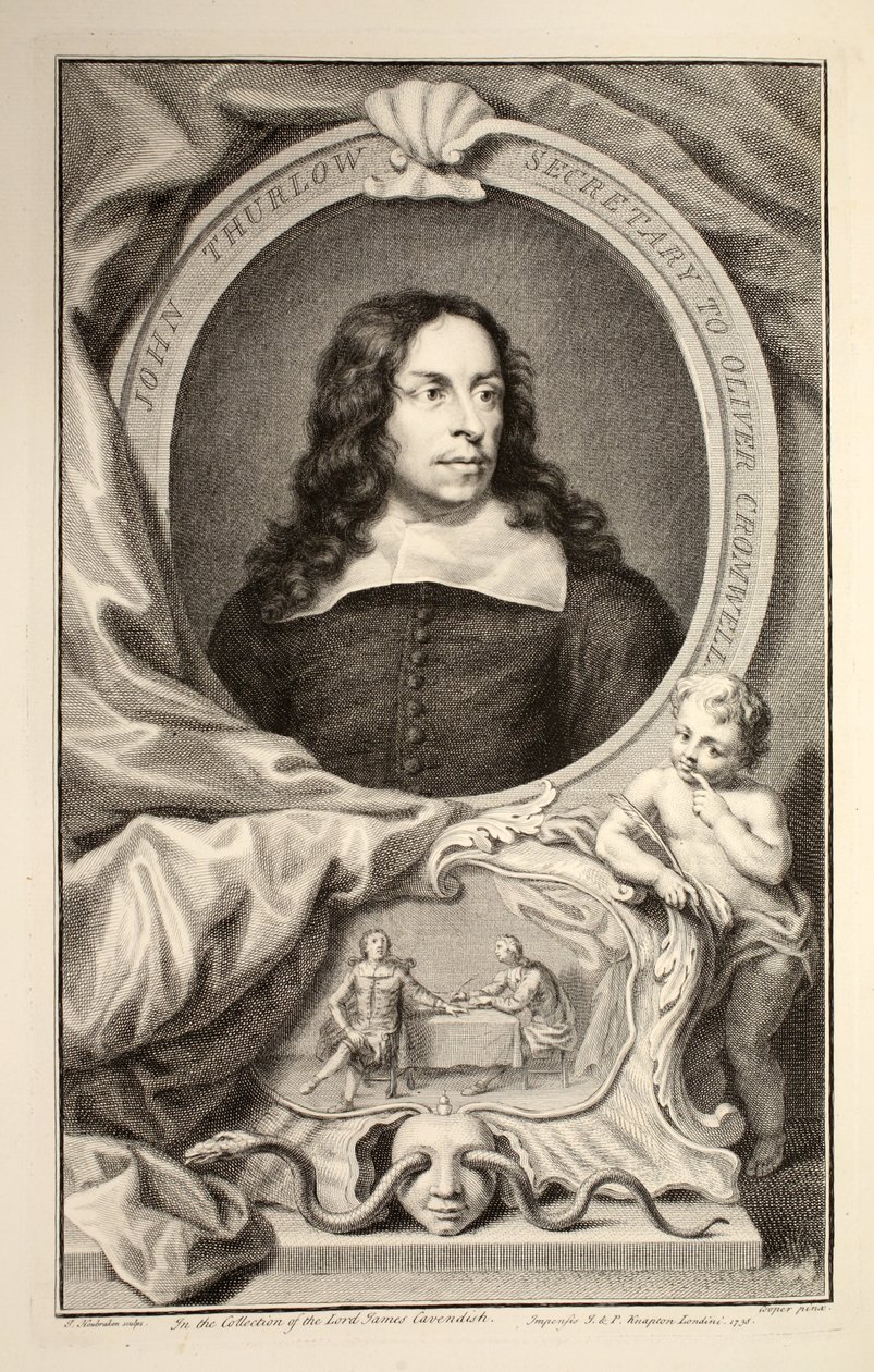Portrait of John Thurlow, illustration from 