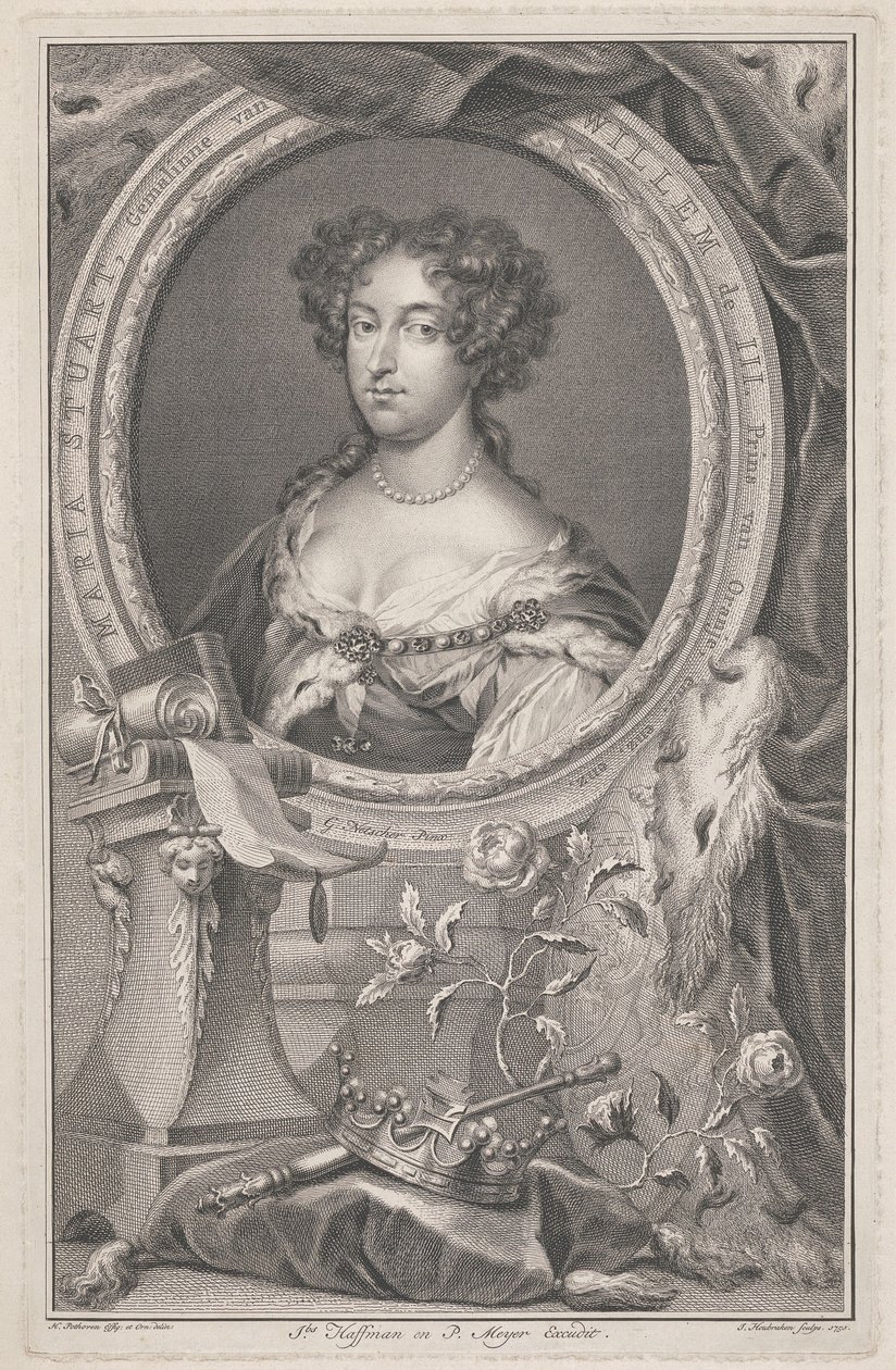 Queen Mary II by Jacobus Houbraken