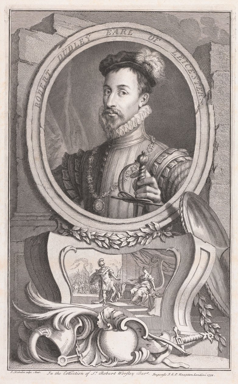 Robert Dudley, Earl of Leicester by Jacobus Houbraken