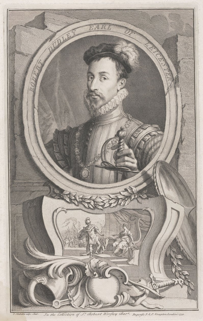 Robert Dudley Earl of Leicester by Jacobus Houbraken