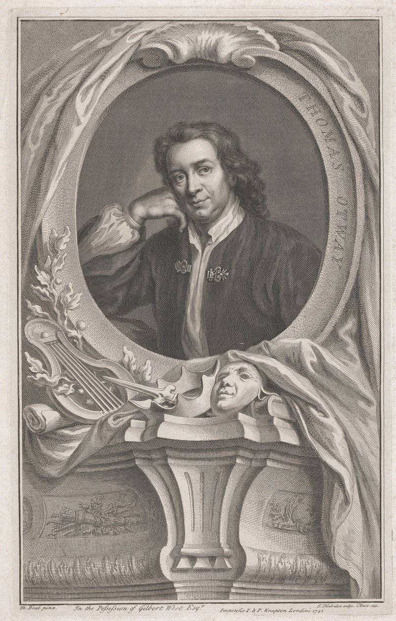 Thomas Otway by Jacobus Houbraken