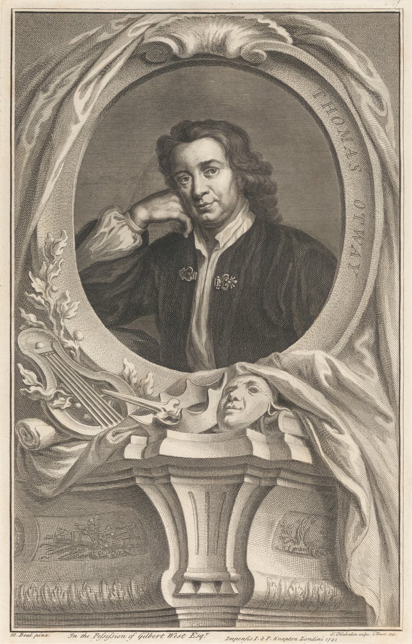Thomas Otway by Jacobus Houbraken