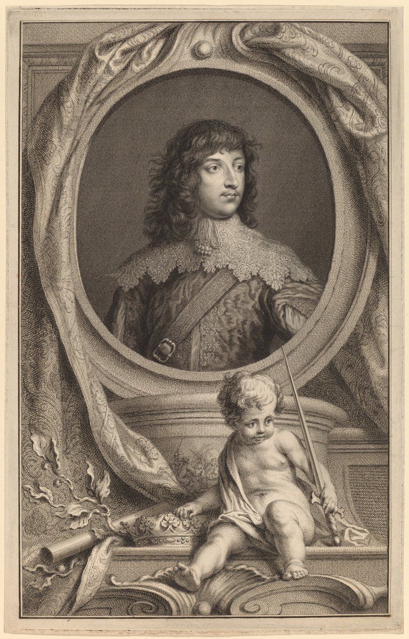 William Russell, 1st Duke of Bedford by Jacobus Houbraken after Sir Anthony van Dyck