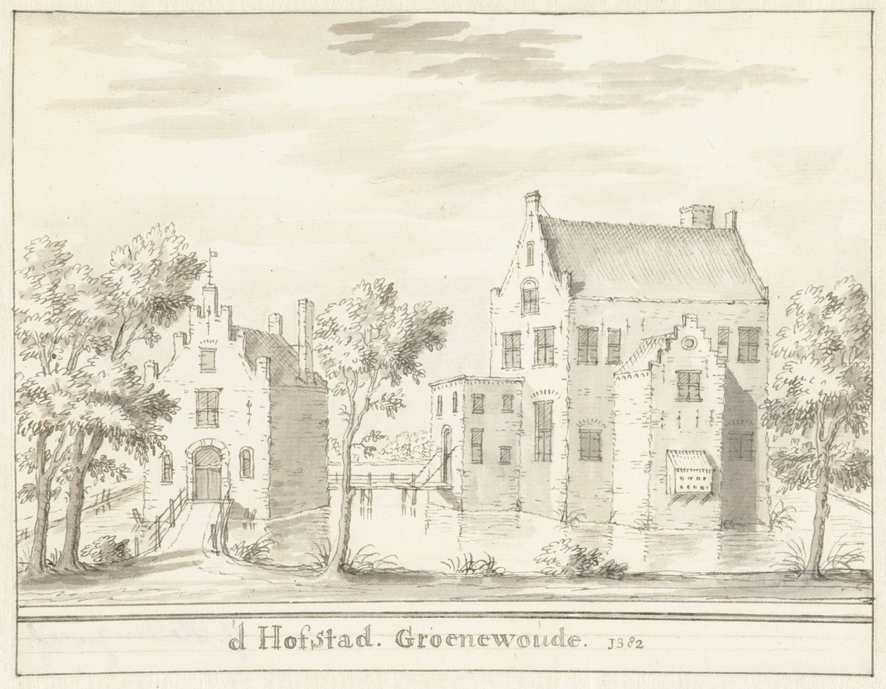 The Castle Groenewoude near Woudenberg, in 1382 by Jacobus Stellingwerff